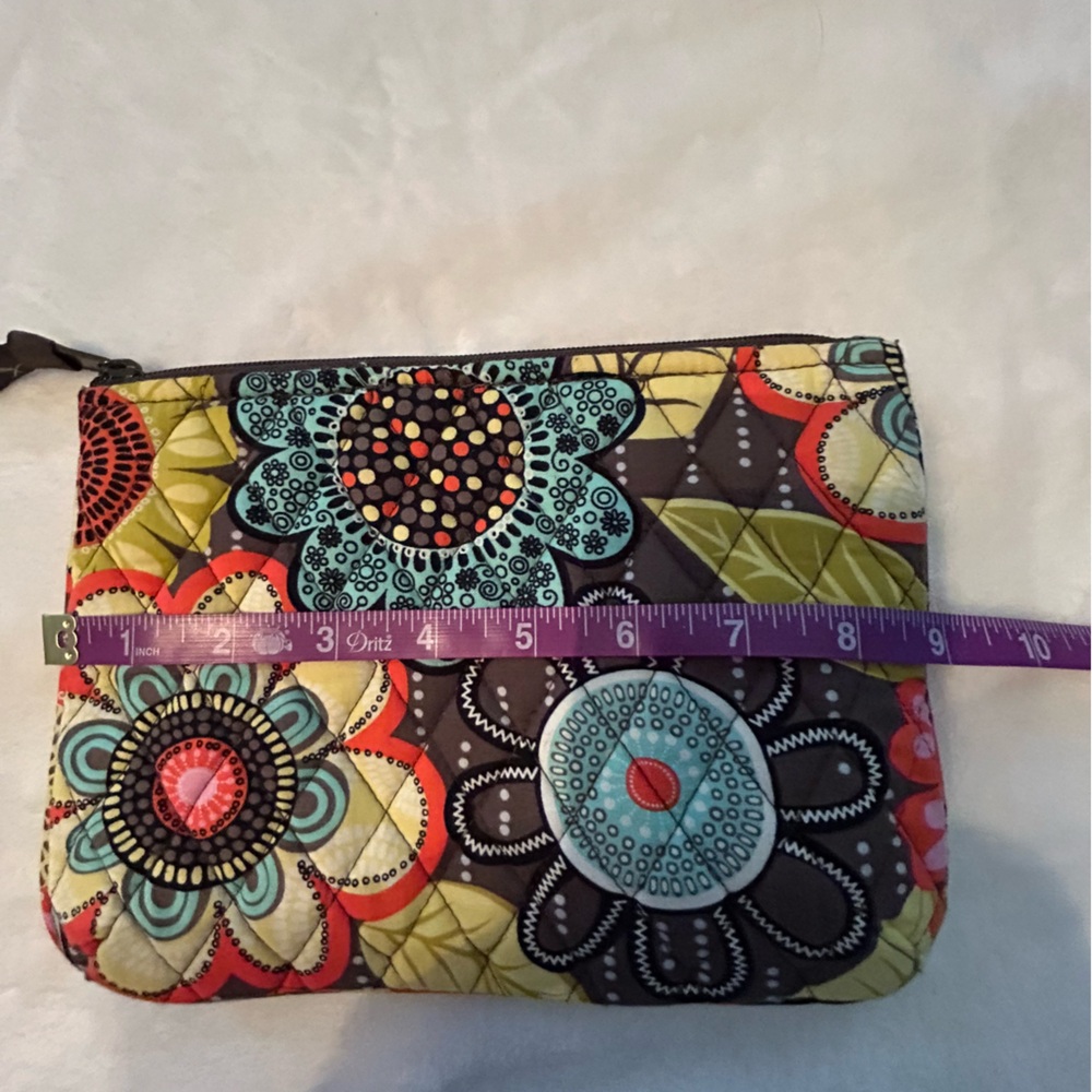 Vera Bradley Flower Shower Medium Zipper Pouch - Picture 6 of 6